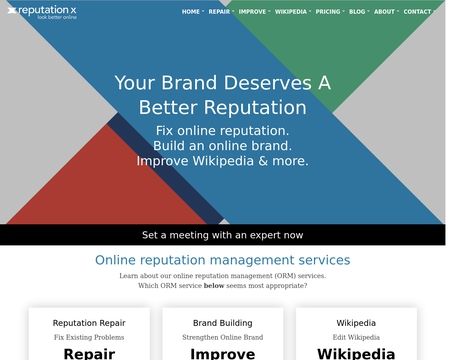 website thubmnail of ReputationX