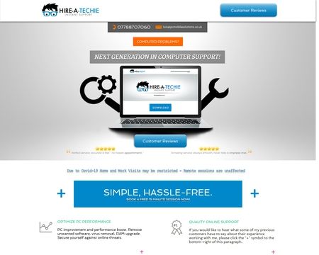 website thubmnail of Hire A Techie