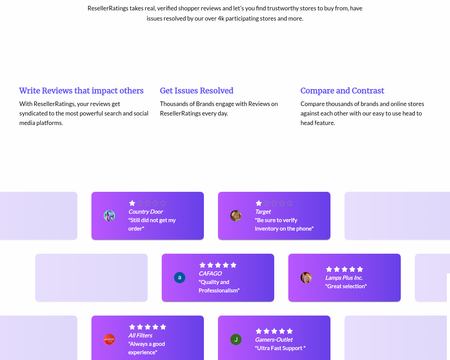 website thubmnail of Resellerratings