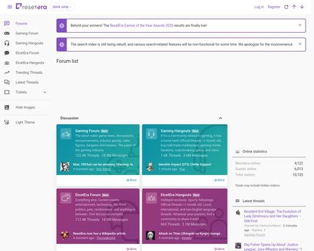 website thubmnail of ResetEra