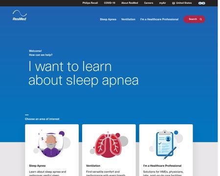 website thubmnail of ResMed