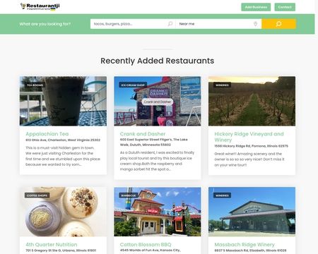website thubmnail of Restaurantji