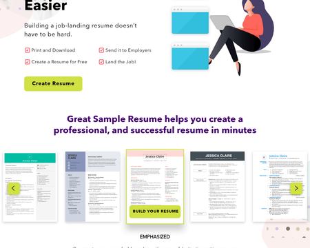 website thubmnail of Resume Baking