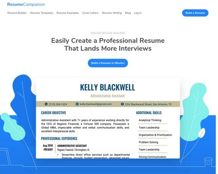 website thubmnail of Resume Companion