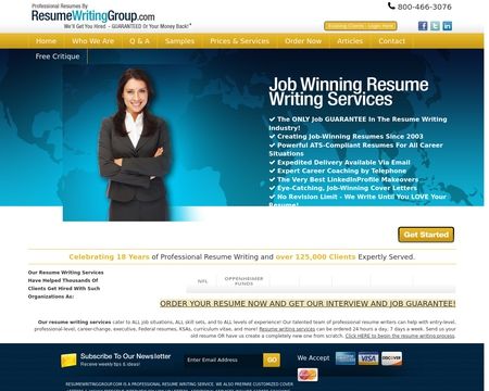 resume writing group