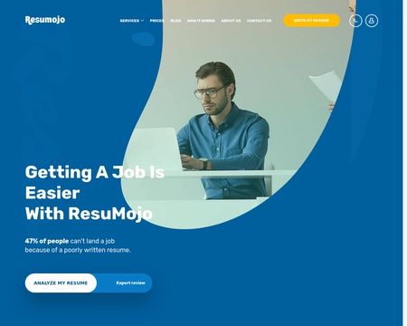 website thubmnail of Resumojo
