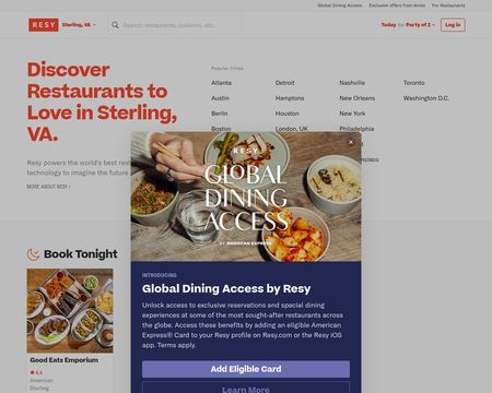 website thubmnail of Resy