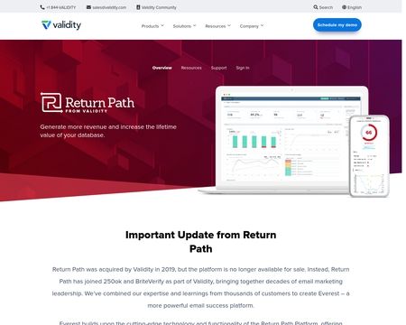 website thubmnail of Return Path