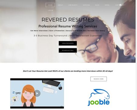 website thubmnail of Revered Resumes