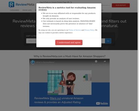 website thubmnail of Reviewmeta