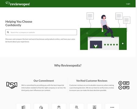 website thubmnail of Reviewopedia
