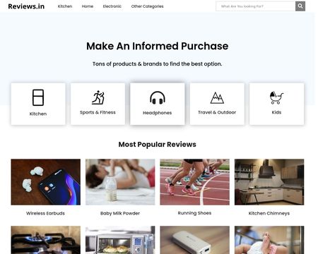 website thubmnail of Reviews.in