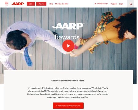 website thubmnail of AARP Rewards