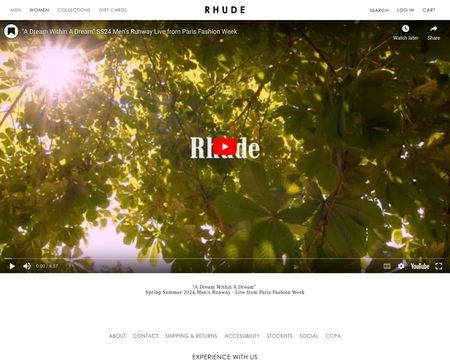 website thubmnail of Rhude