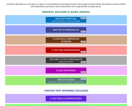website thubmnail of Ricercaspirituale.it