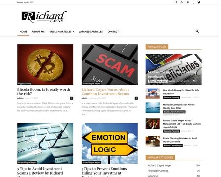 website thubmnail of Richard Cayne