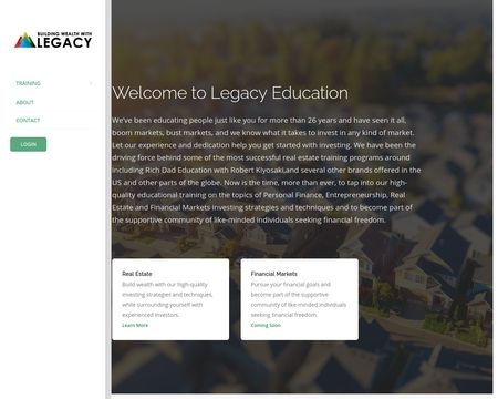 website thubmnail of Rich Dad Education