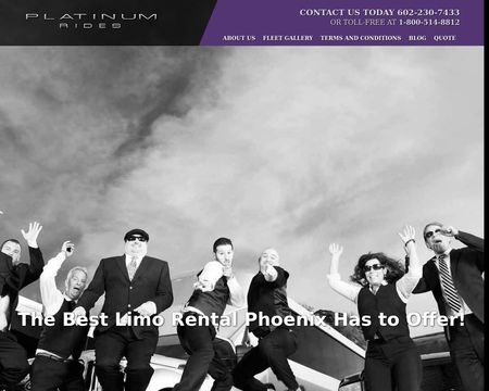 website thubmnail of Platinum Rides