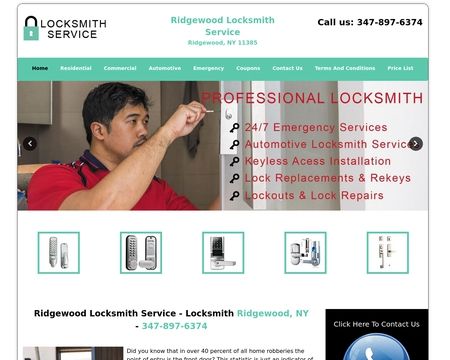 website thubmnail of Ridgewoodlocksmithservice