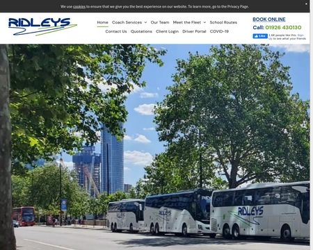 website thubmnail of Ridleys Coaches
