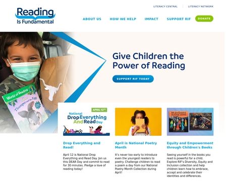 website thubmnail of Reading Is Fundamental