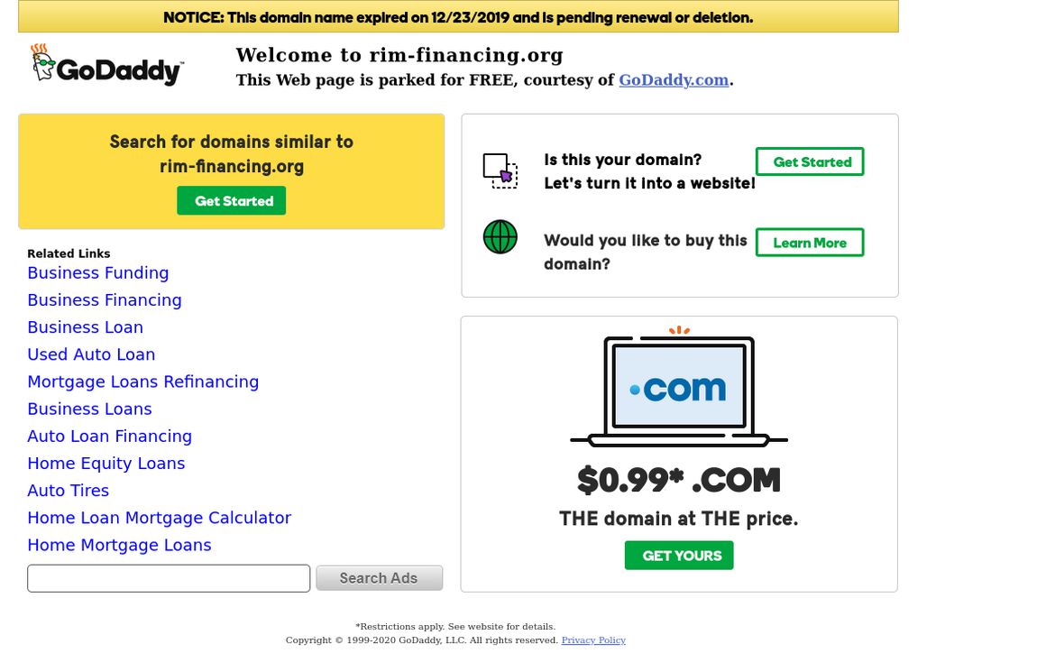 website thubmnail of Rim-Financing.org