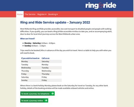 website thubmnail of RingAndRide