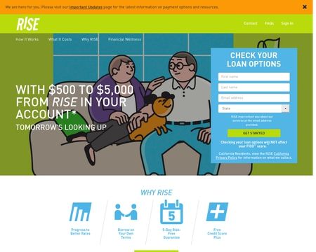 website thubmnail of RISE Credit