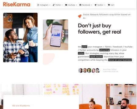 website thubmnail of Risekarma