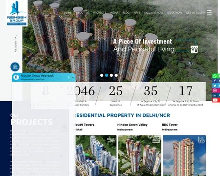 website thubmnail of Rishabhgroup.co.in