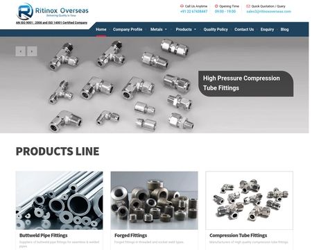 website thubmnail of Ritinoxoverseas
