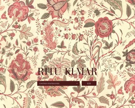 website thubmnail of Ritu Kumar