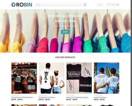 website thubmnail of Robin Place Fabrics