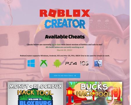 website thubmnail of Roblox Creator