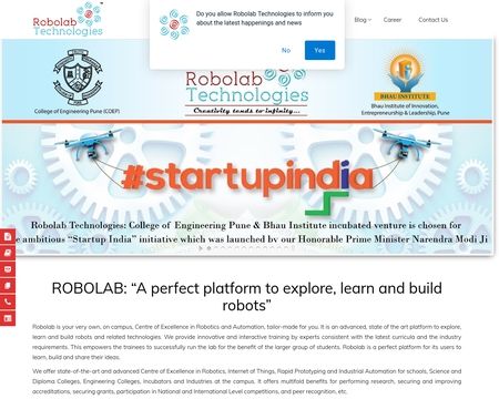 website thubmnail of RoboLab.in