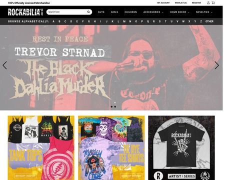 website thubmnail of Rockabilia
