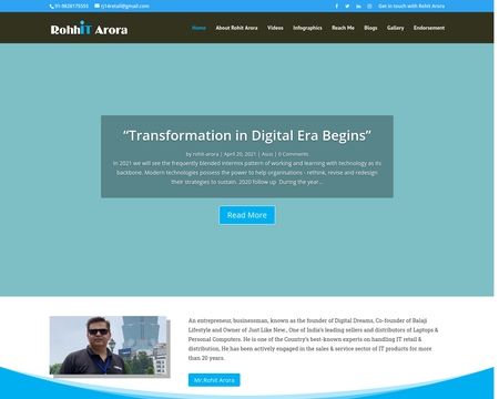 website thubmnail of Rohhitarora