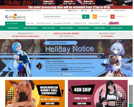 website thubmnail of RoleCosplay