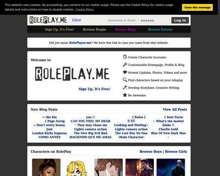 website thubmnail of Roleplay.me