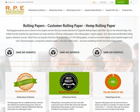 website thubmnail of Rolling Papers Express