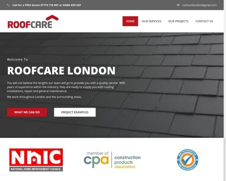 website thubmnail of Roofcarelondon.co.uk