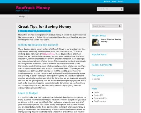 website thubmnail of Roofrack Money