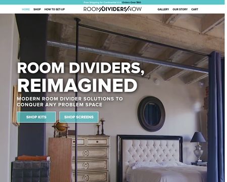 website thubmnail of Roomdividersnow