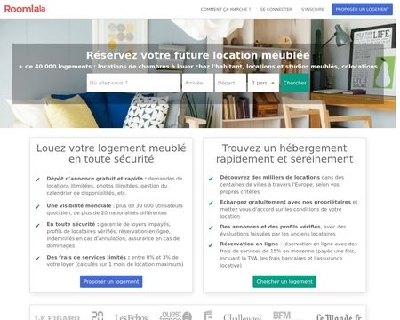 website thubmnail of Roomlala