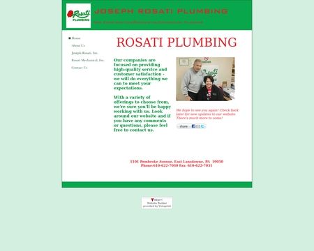 website thubmnail of Rosatiplumbing