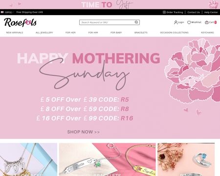 website thubmnail of Rosefeels.co.uk