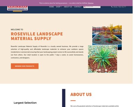 website thubmnail of Rosevillerocksupply