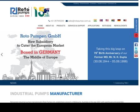 website thubmnail of Rotopumps.com.au