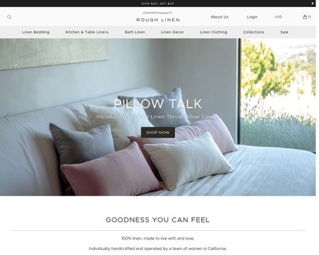 website thubmnail of RoughLinen