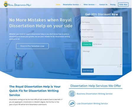 website thubmnail of Royaldissertationhelp.co.uk